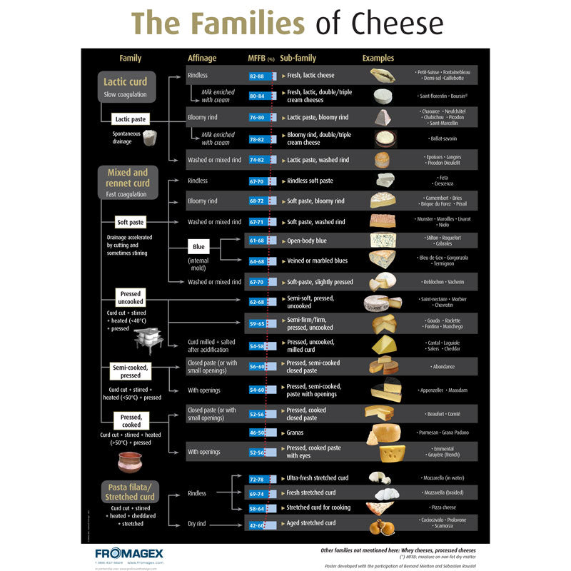 Poster - The Families of cheese